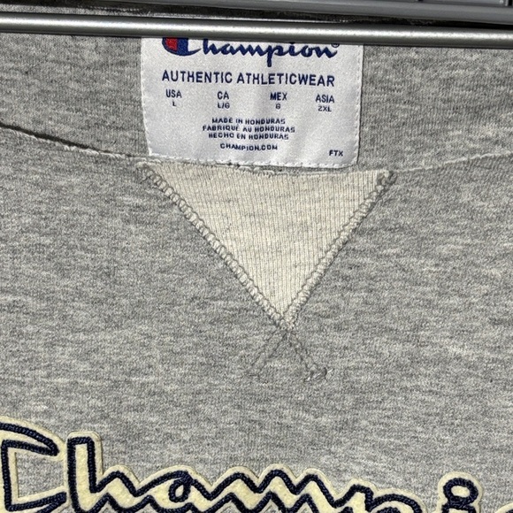 Champion Heather Gray Raglan Sleeve Top - Picture 2 of 5